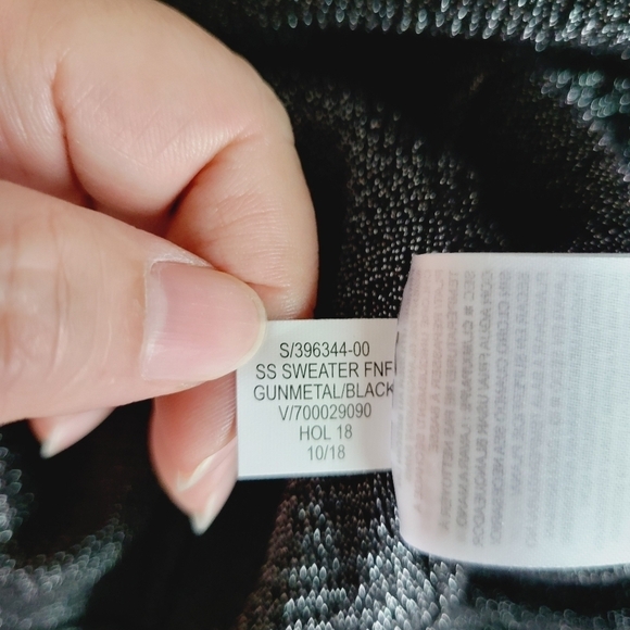 Banana Republic Black Metallic Sweater Dress - Picture 8 of 10